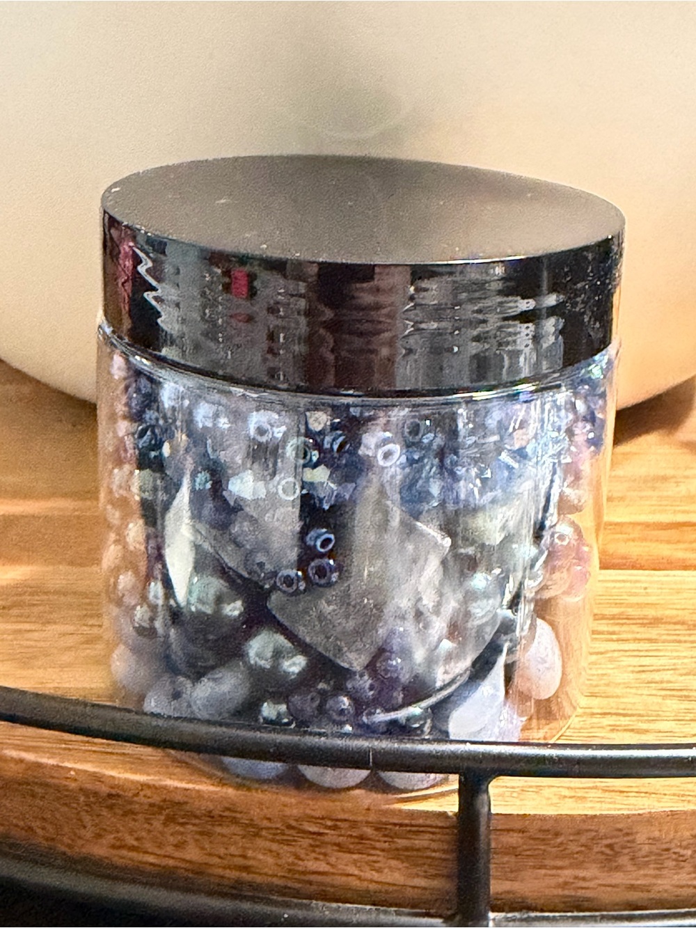 Mystery Jar of Blue Beads